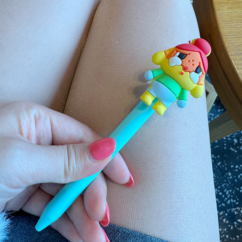 Wholesale  Cute Cartoon Gel Pen Cute Creative Push  Pen
