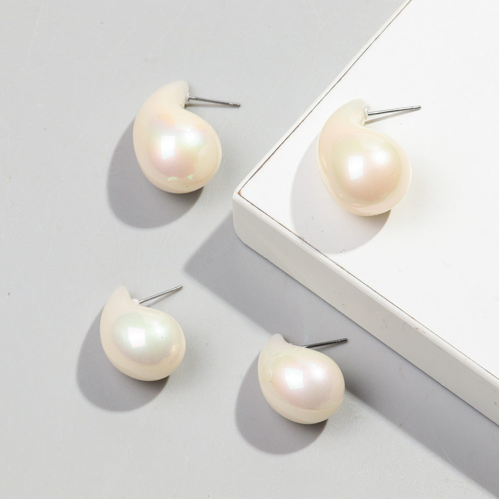 Wholesale  Water Drops Fashion All-match Acrylic Earrings