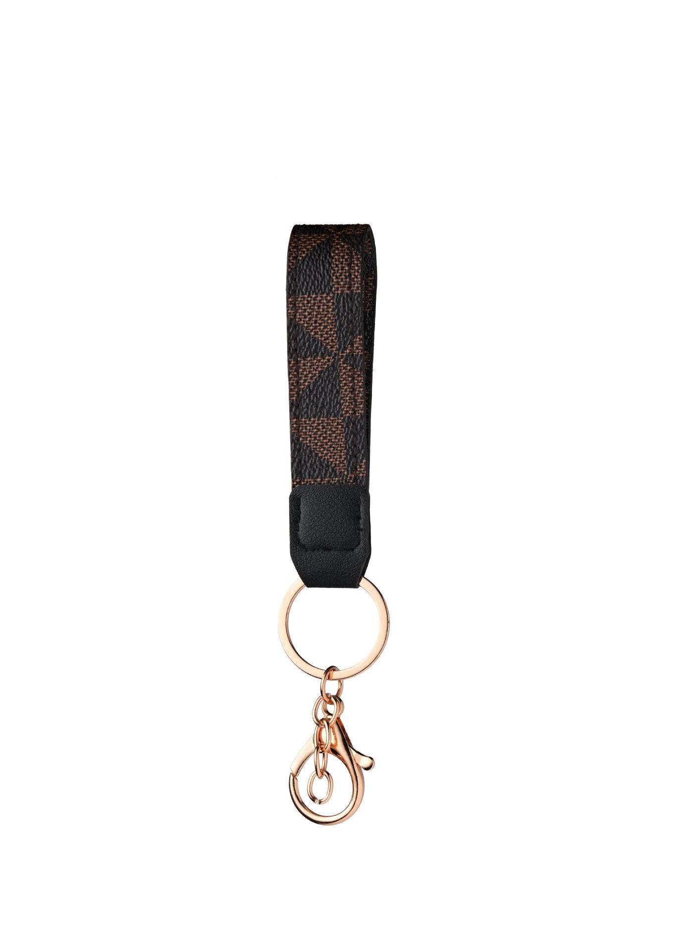 Wholesale Modern Leather Key Chain Pendant with Plant Floral Pattern,  Buckle,  Boutique Car Key Accessory for Resale