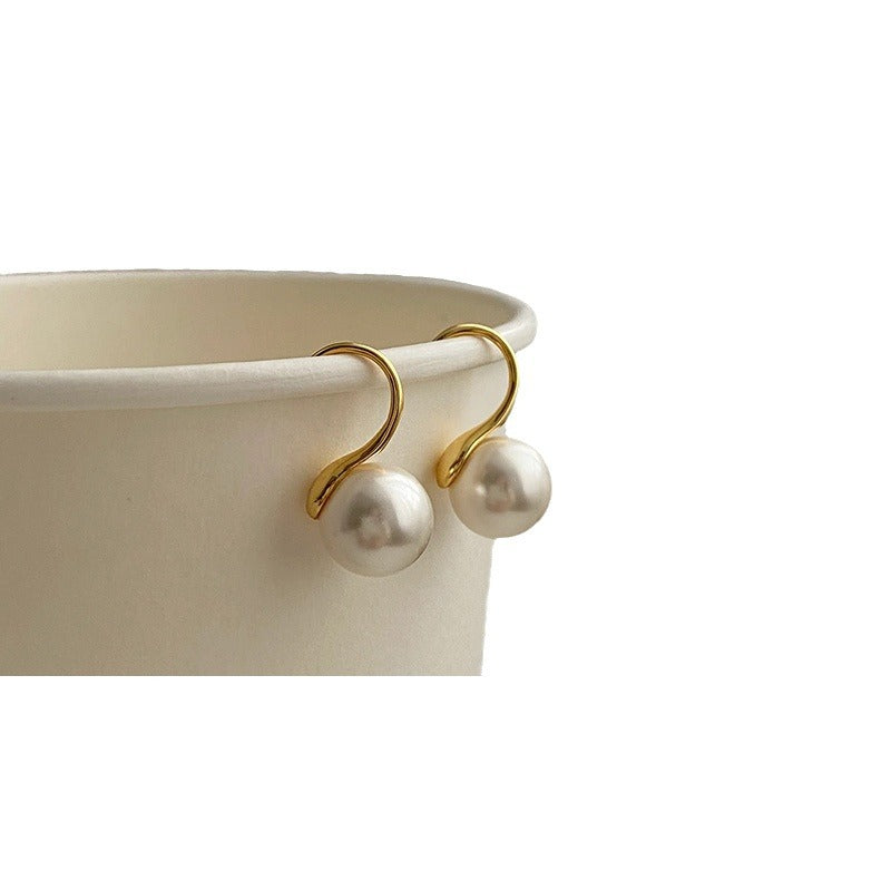 Wholesale 925 silver pearl earrings