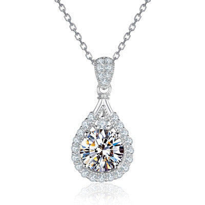 Wholesale Moissanite Women's Clavicle Chain Zircon Pendant ACC-PT-JRD001