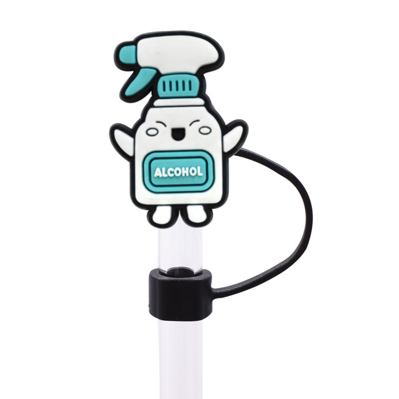 Wholesale Random 100pcs Medical Straw Cover 10MM Straw Tube Cap