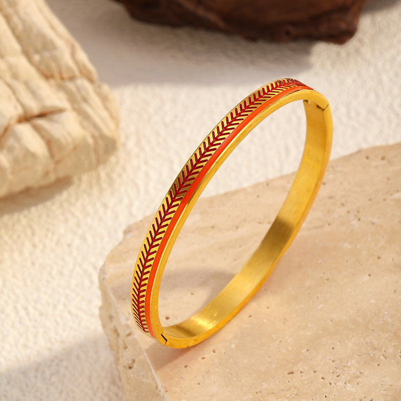 Wholesale electroplated stainless steel bracelet