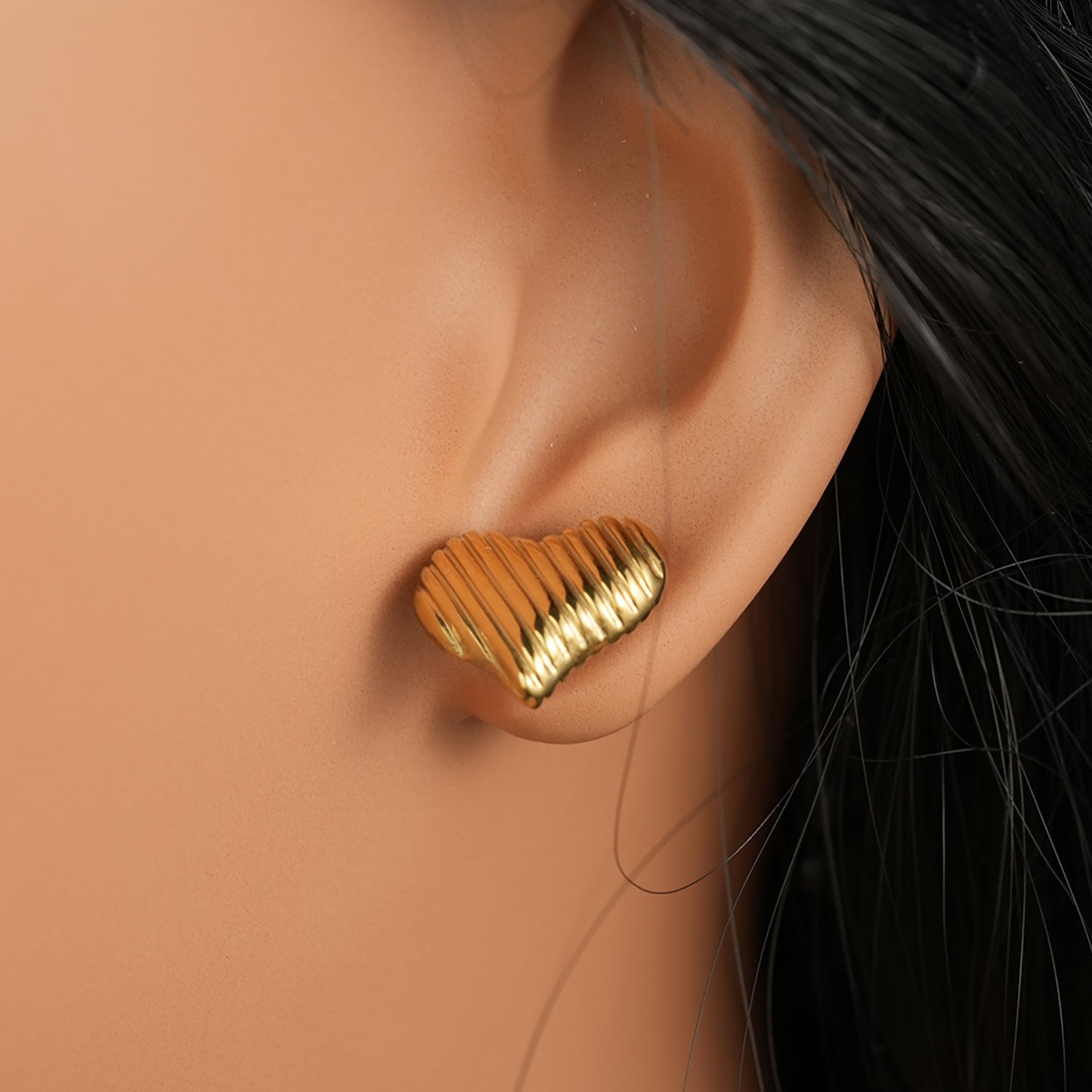 Boucles d'oreilles en acier en acier inoxydable en gros 18 km