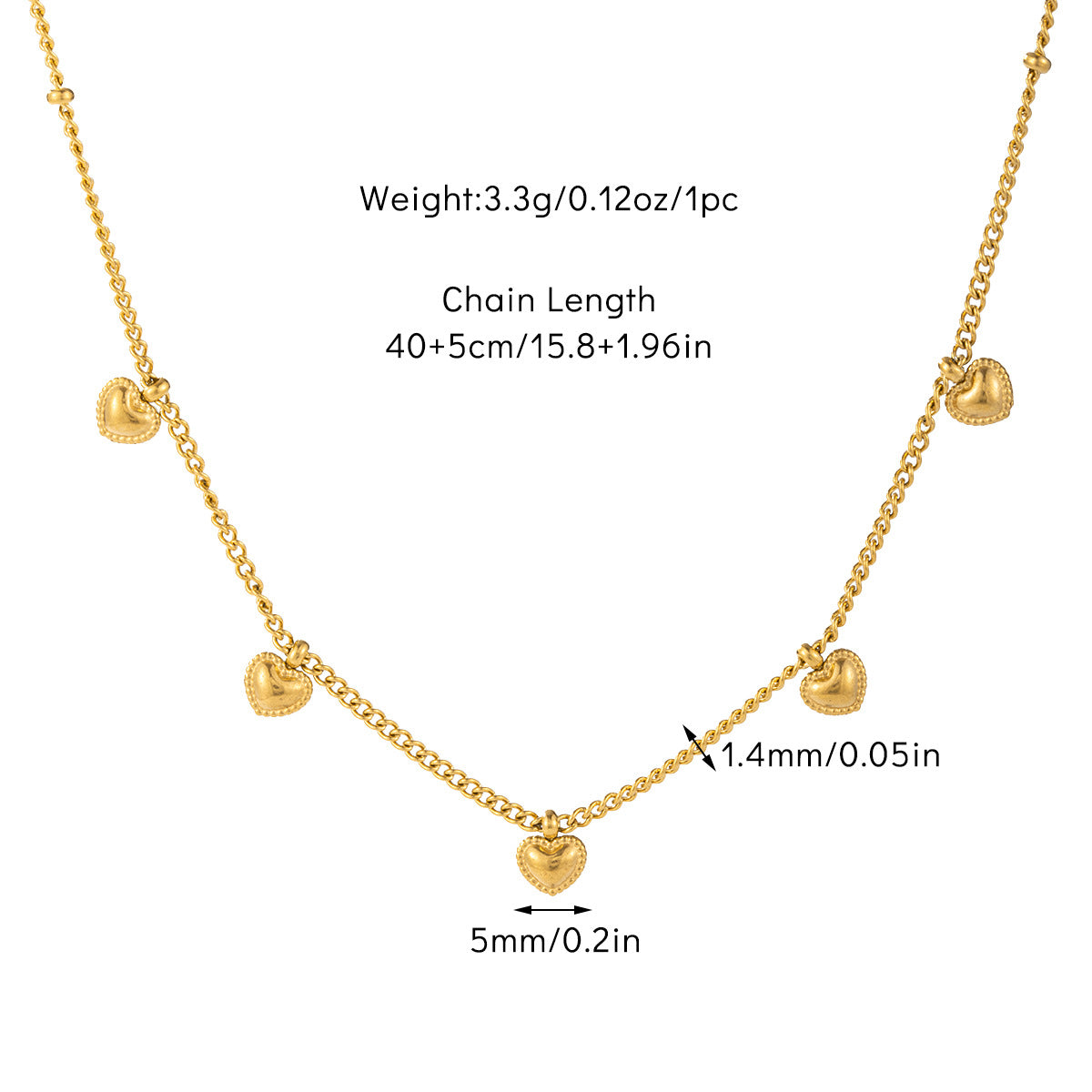 Wholesale Titanium Steel Necklace Double Steel Bead Necklace Light Luxury Necklaces ACC-NE-Jind005