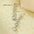 Wholesale  stainless steel  zircon tassel 18K earrings