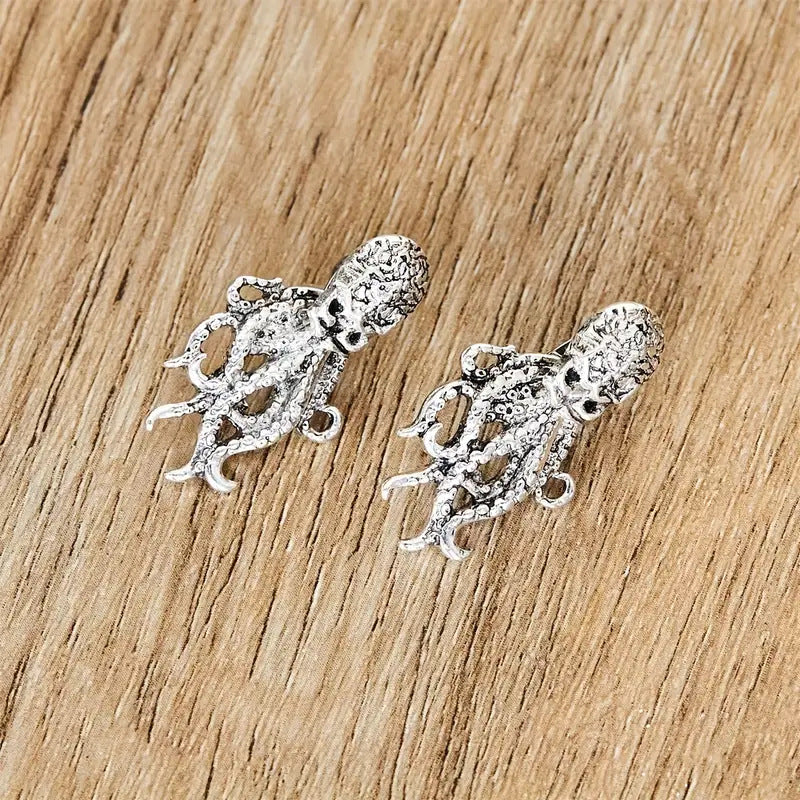 Wholesale Retro Octopus Wearable Exaggerated Animal Earrings