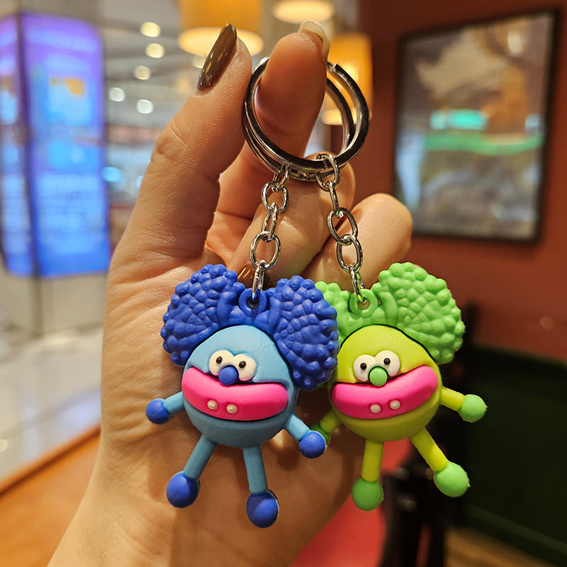 Wholesale Cartoon Monster PVC Soft Glue Keychains Cute Keychain ACC-KC-YiZhuo003
