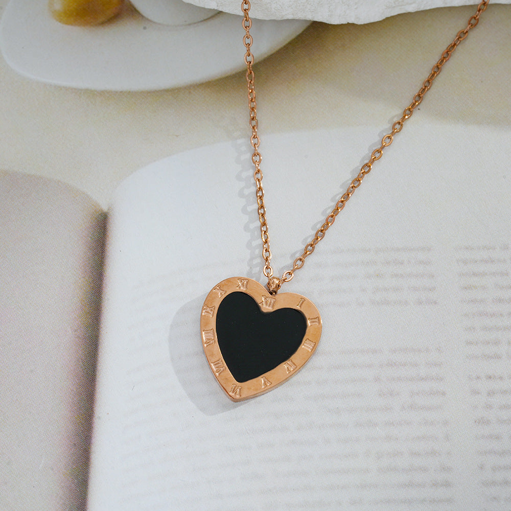 Wholesale Elegant Full Body Titanium Steel Oil Drop Necklace,  Chic Fashion Accessory for Boutique Resale