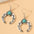 Wholesale Bohemian  turquoise earrings