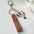 Wholesale 2pcs/pack leather keychain  brown leather keychains