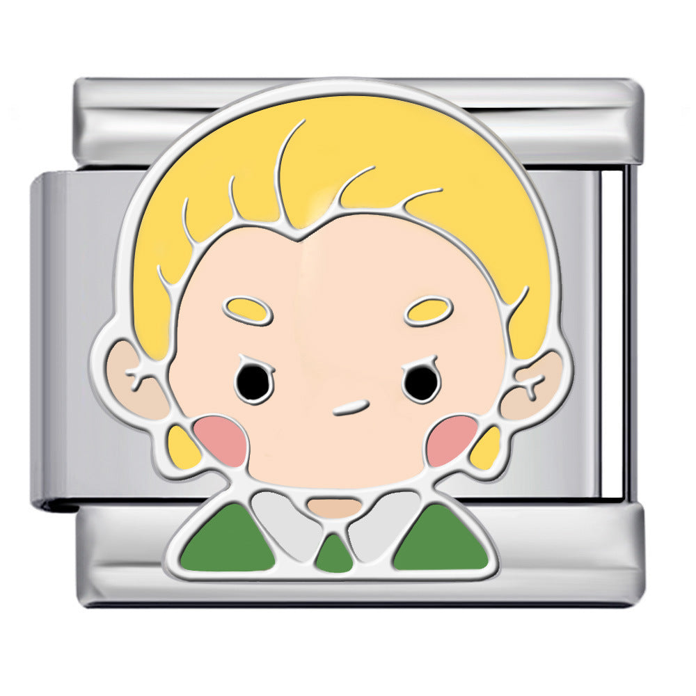 Bracelet de charme italien 5pcs 5pcs 9 mm DIY BRACET CRÉATIVE CRÉATIVE BRACILABLE COMPOSABLE