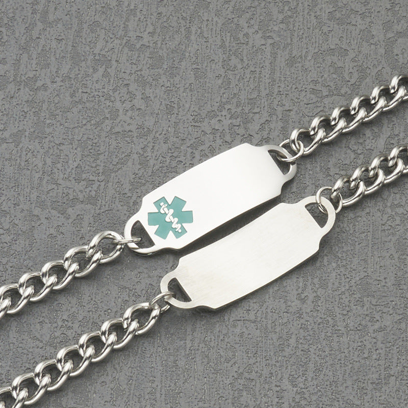 Wholesale stainless steel Medica id  bracelet