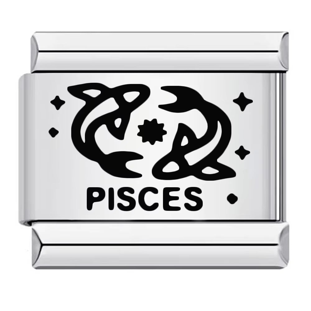 Wholesale Zodiac Element Stainless Steel Modular Bracelet DIY Jewelry Accessory