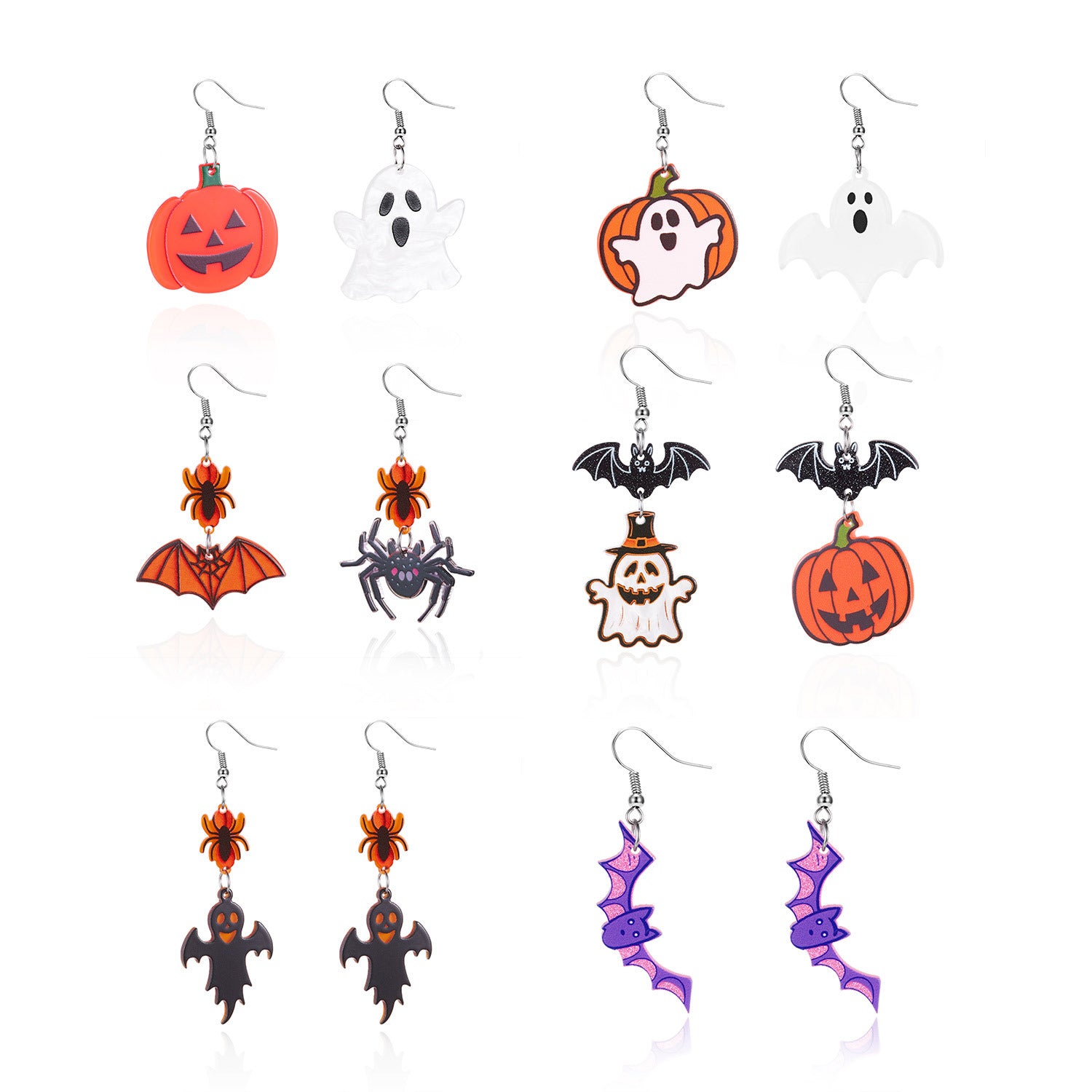 Wholesale Gothic  Ghost Pumpkin Earrings