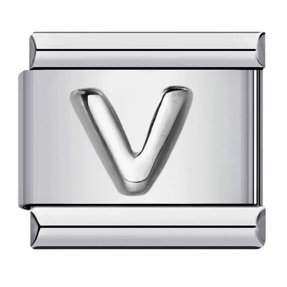 Wholesale Italian Charm Bracelet 9mm DIY punk Creative Stainless Steel Composable Bracelet