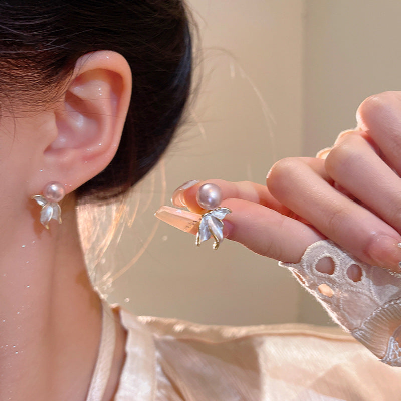 Wholesale  Pearl Geometric Earrings  Luxury  Earrings