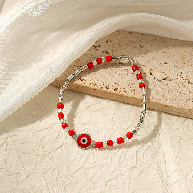 Wholesale Bohemian devil eye irregular bracelet
