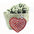Wholesale  multi-color colored diamond inlaid heart love keychains