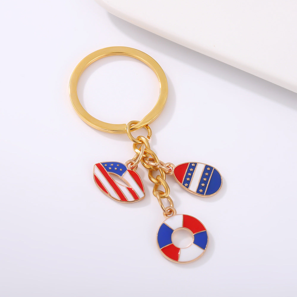 Wholesale US Independence Day Event Commemorative Keychains