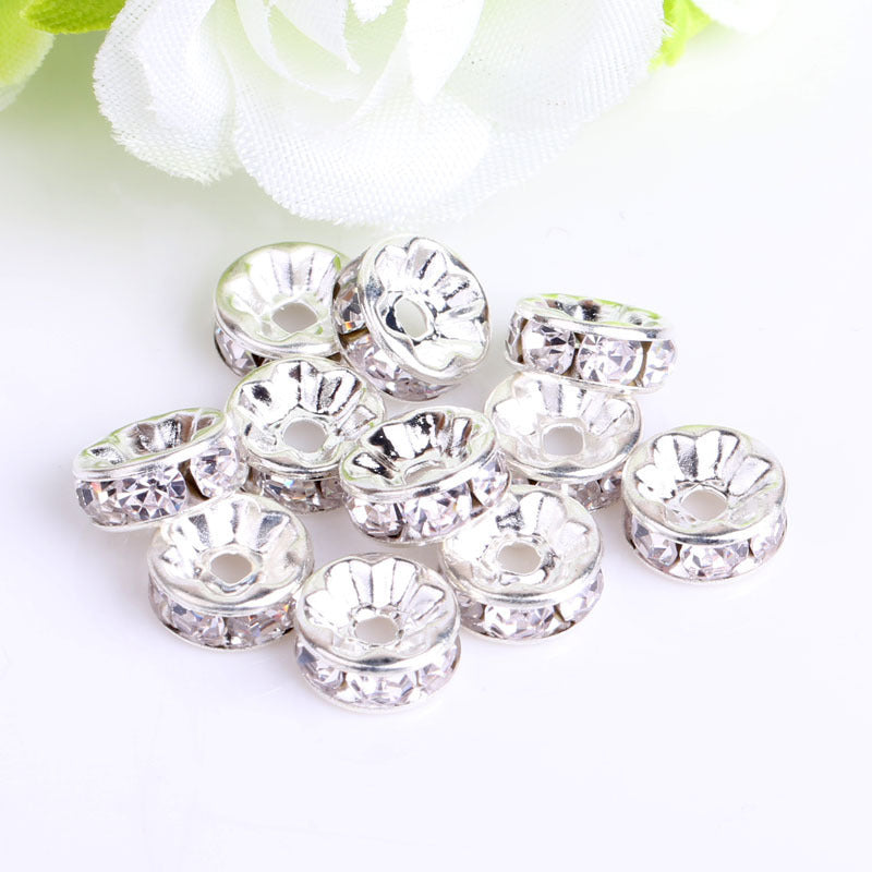 Wholesale 100pcs Spacer Beads Diamond Wheel Glass ACC-BDS-Nant001