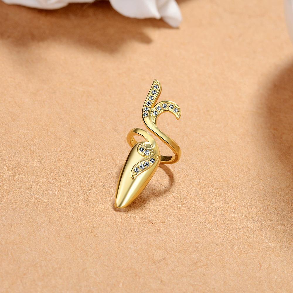 Wholesale creative open knuckle ring nail ring