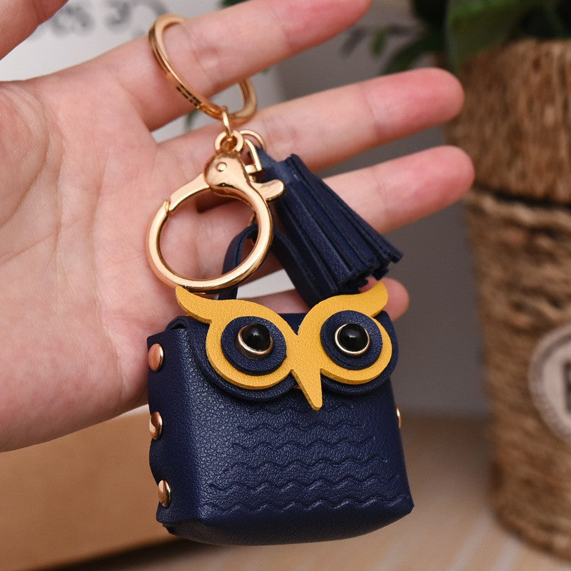 Wholesale Owl Leather Coin Purse Keychains Keychain Wallet ACC-KC-YanG003