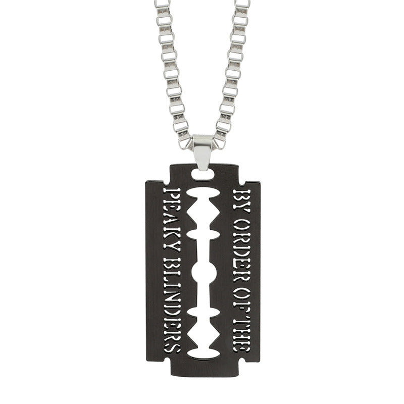 Wholesale the Peaky Blinders Peaky Blinders Razor Blade Necklace