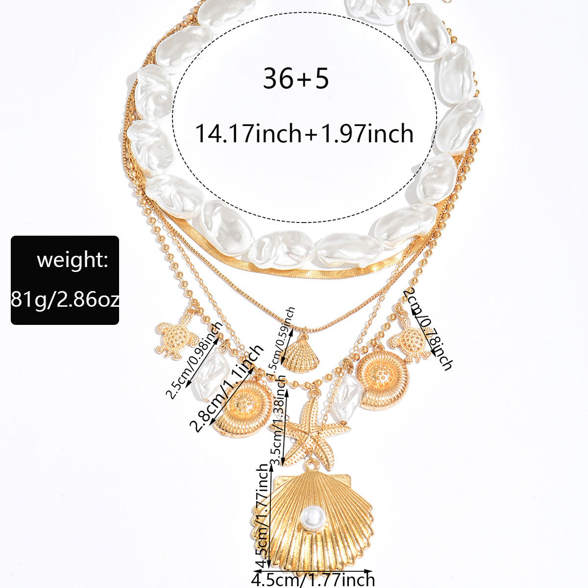 Wholesale Bohemian Shaped Pearl Necklace