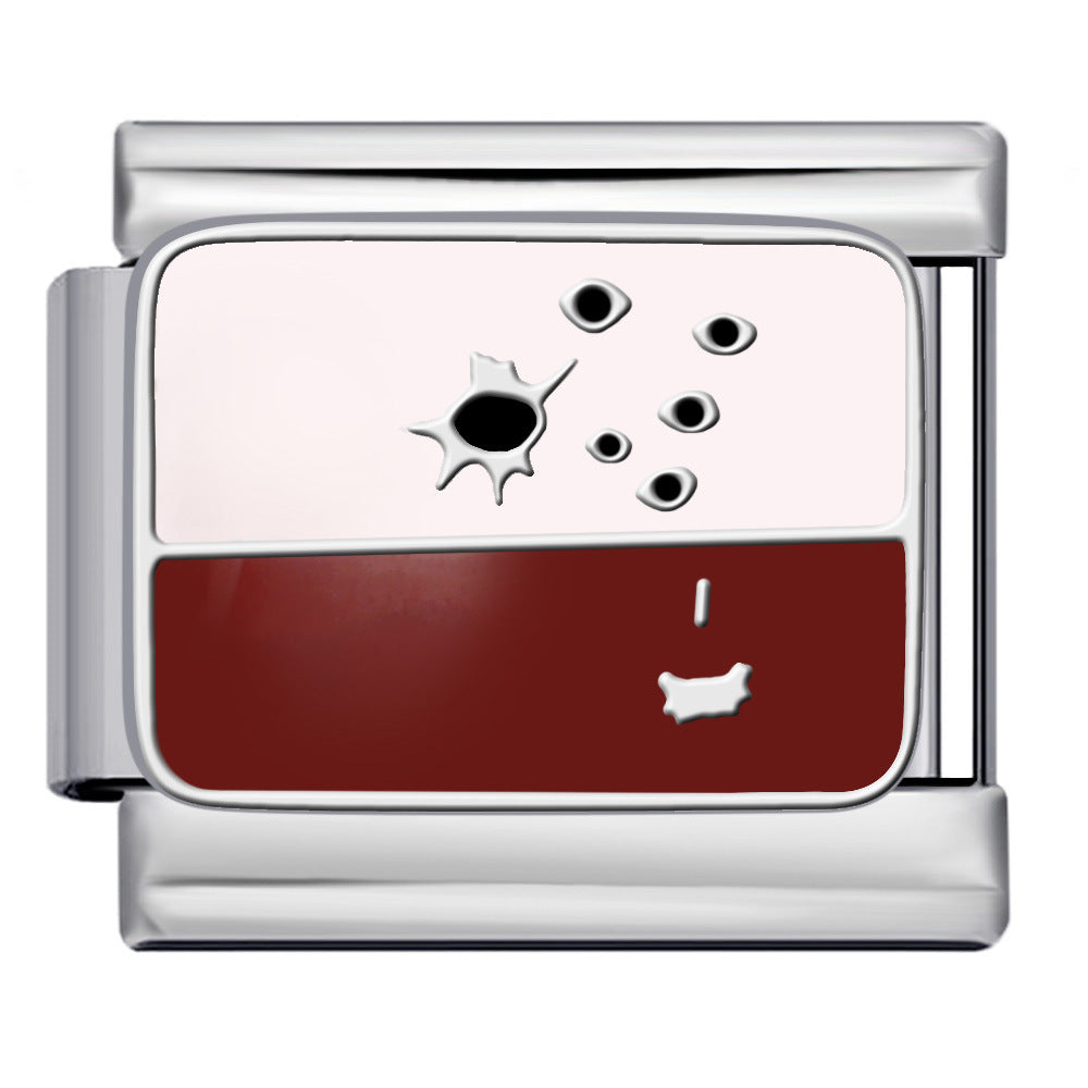 Wholesale  Italian modularminimalist pattern  stainless steel DIY bracelet