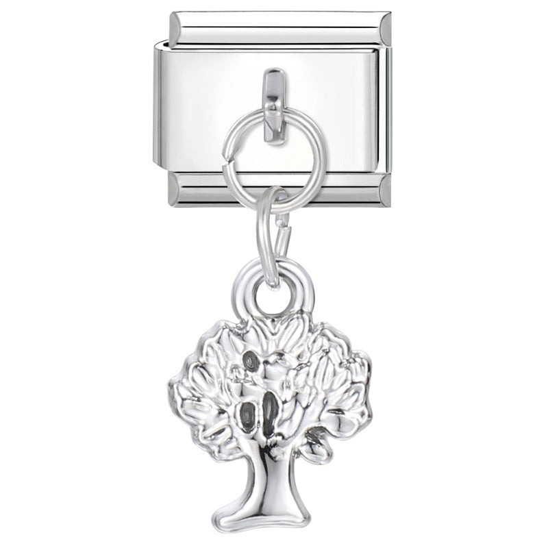 Wholesale Italian Charm Bracelet 9mm DIY Splicing Cute Creative Pendant Stainless Steel Composable Bracelet