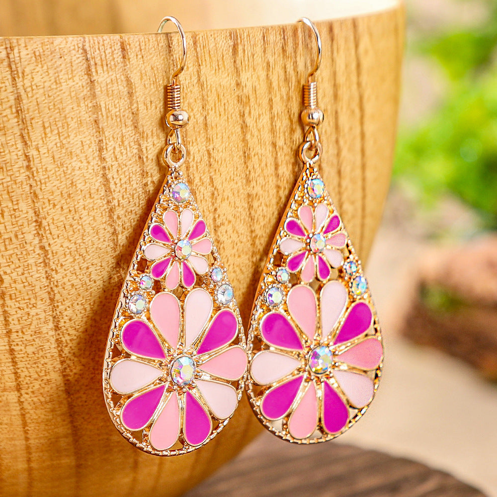 Wholesale  Bohemian Drop Earrings Earrings with Diamond Vintage
