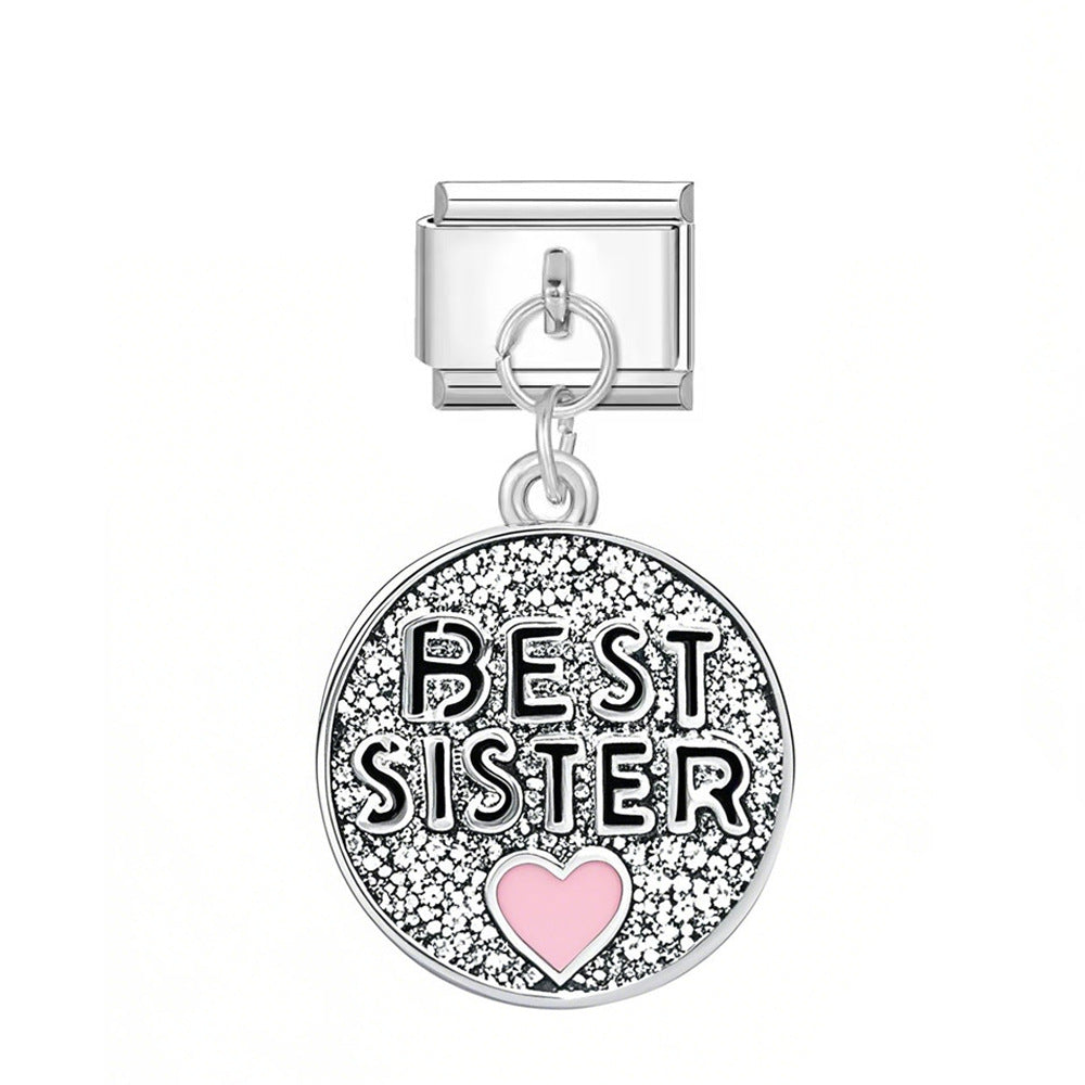 Wholesale  Italian Charm Bracelet 9mm DIY  Football Basketball Ball   Creative Stainless Steel Composable Bracelet