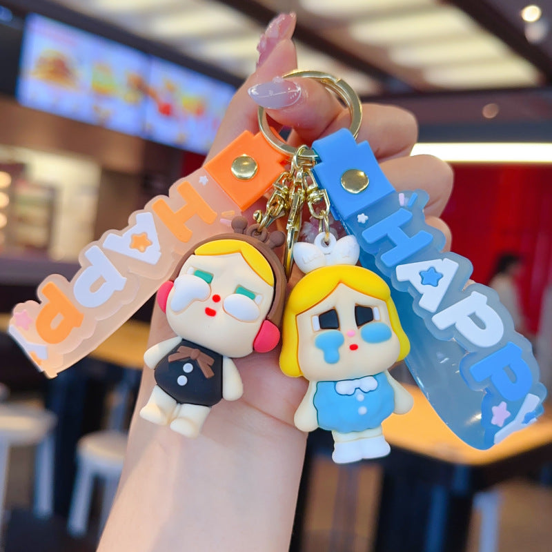 Wholesale Cute cartoon silicone keychain