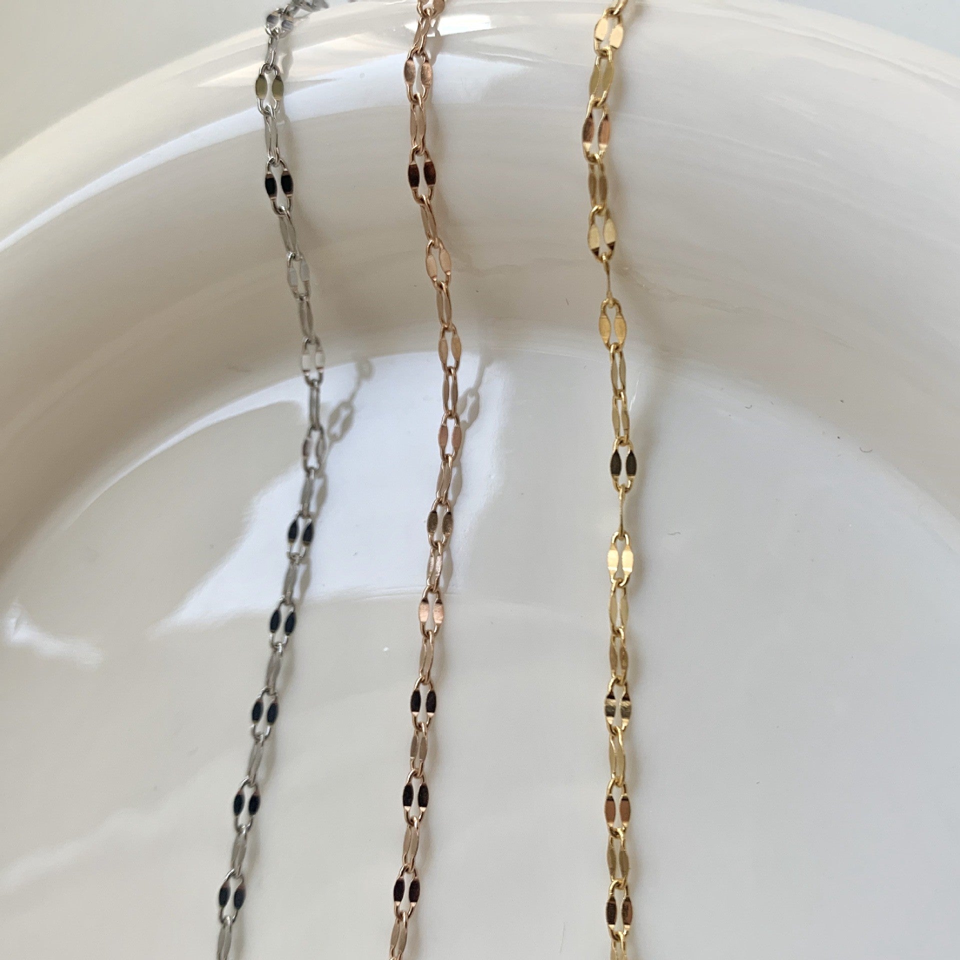 Wholesale Cross chain box chain snake bone chain titanium steel plated 24k golden sunflower clavicle chain