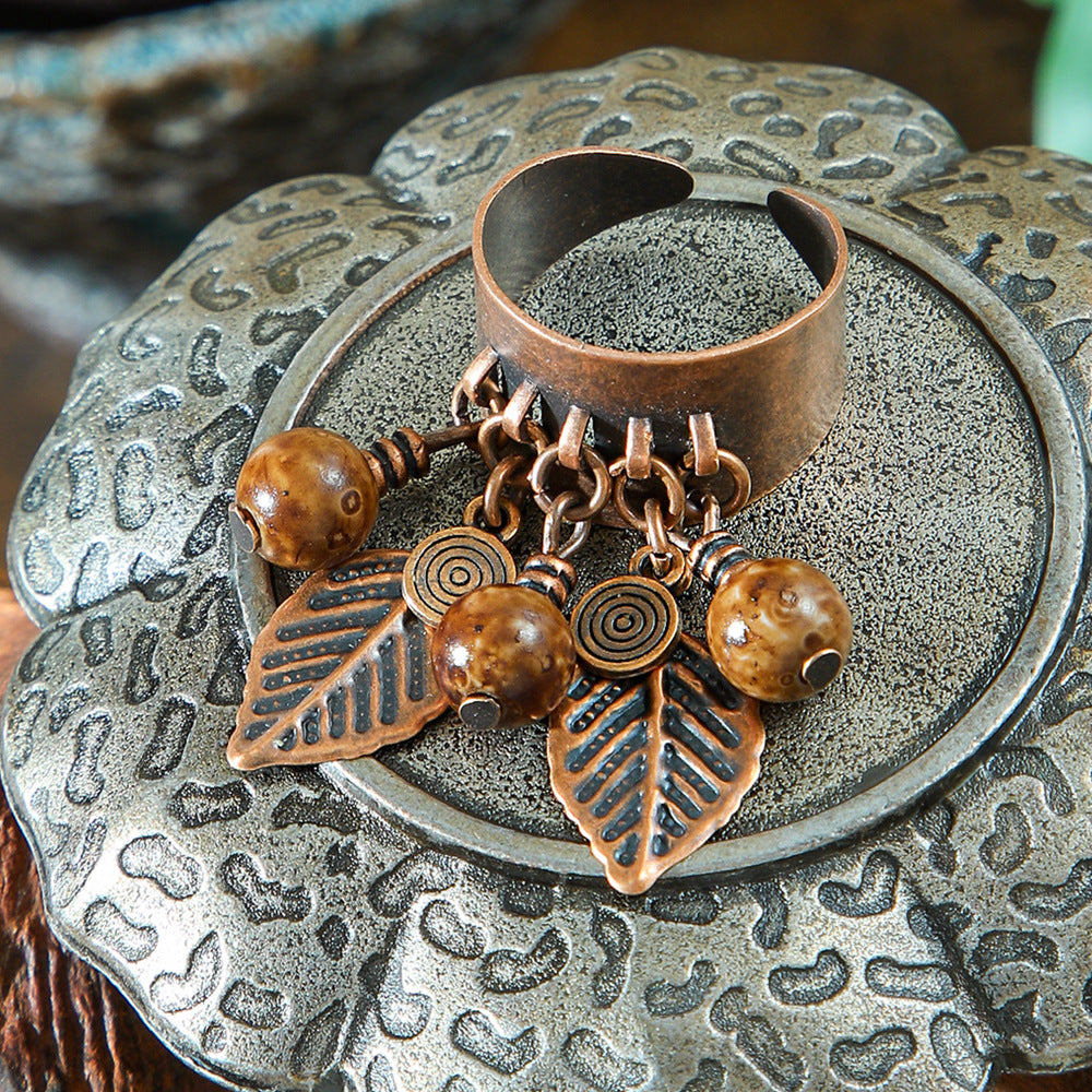 Wholesale Trendy Exaggerated Open Ring Alloy Handmade Couple Retro Jewelry Accessory