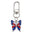 Wholesale Independence Day Elements Red White Blue Flag Alloy Keychain
