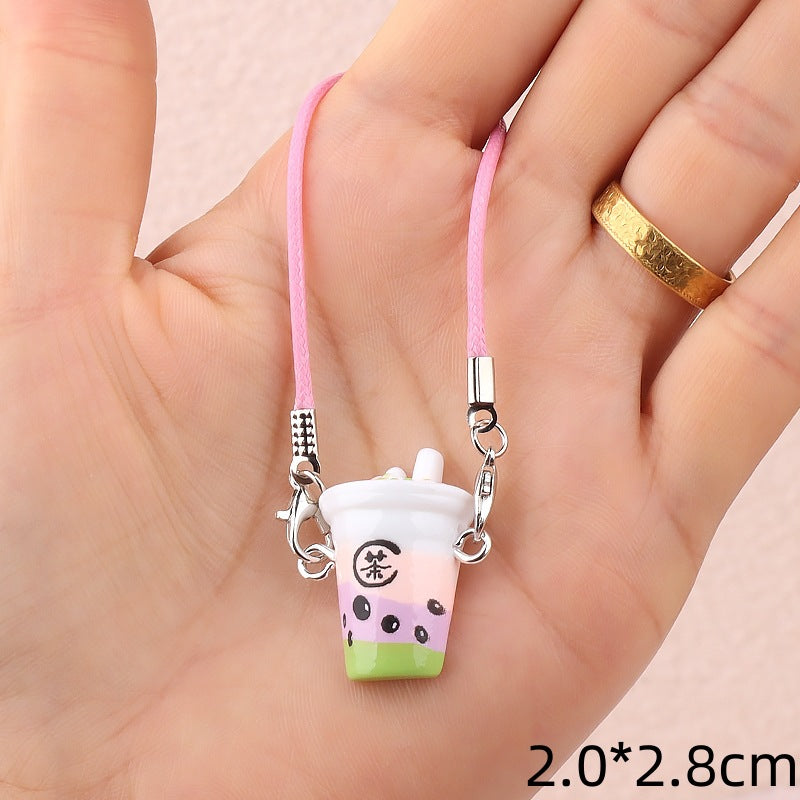 Wholesale Cute cartoon mini milk tea cup doll accessories
