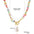 Wholesale  Summer Shell Color Stone Color Shell Natural Stone Necklace
