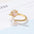 Wholesale Summer Fashion Personality Irregular Tulip Opening Zircon Ring