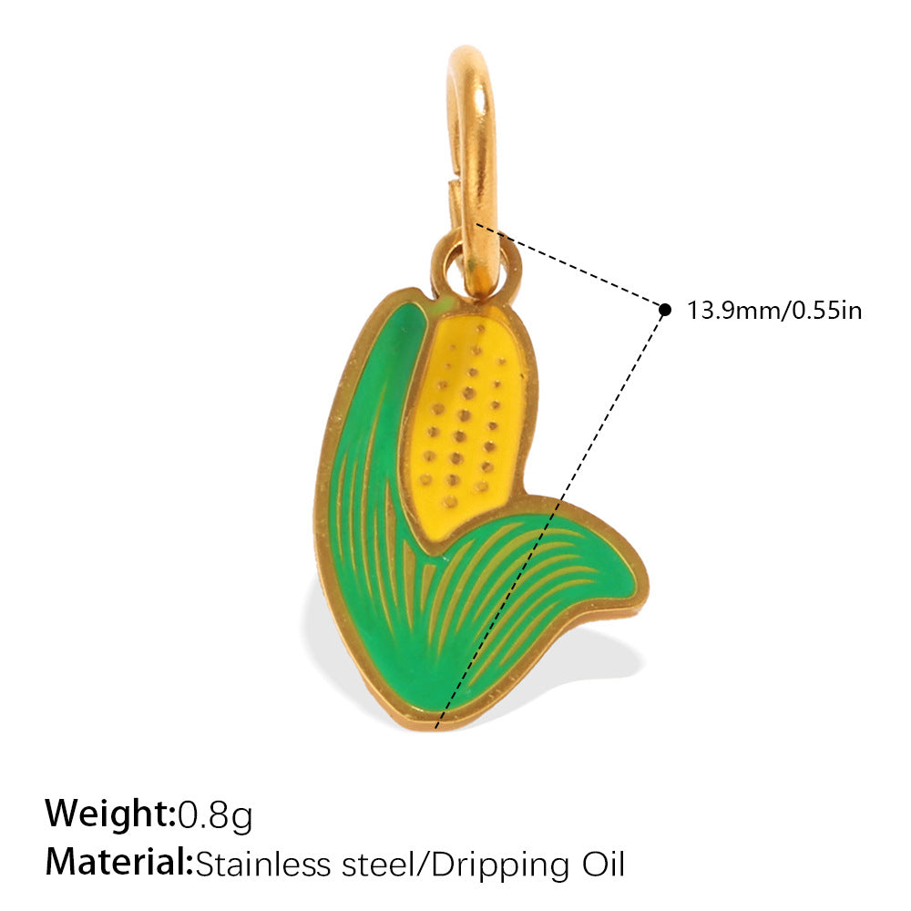 Wholesale Vegetable Series Dripping Oil Charms for Jewelry