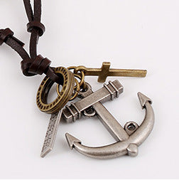 Wholesale  Cross Compass Necklace