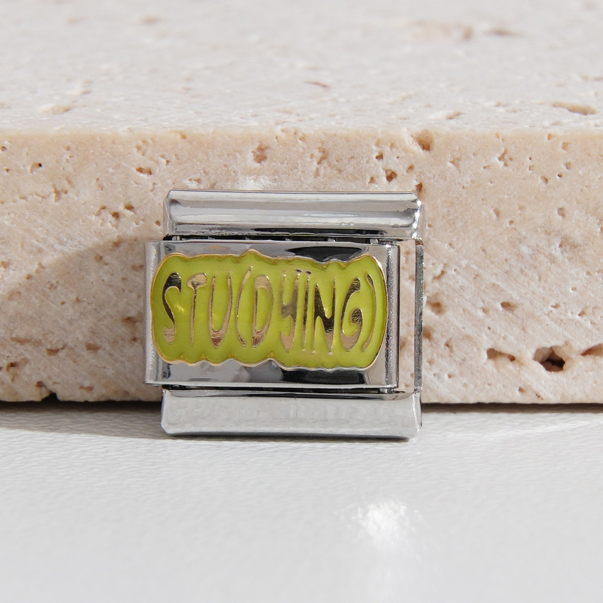 Wholesale Italian Charm Bracelet 9mm DIY Splicing English Letters Stainless Steel Composable Bracelet