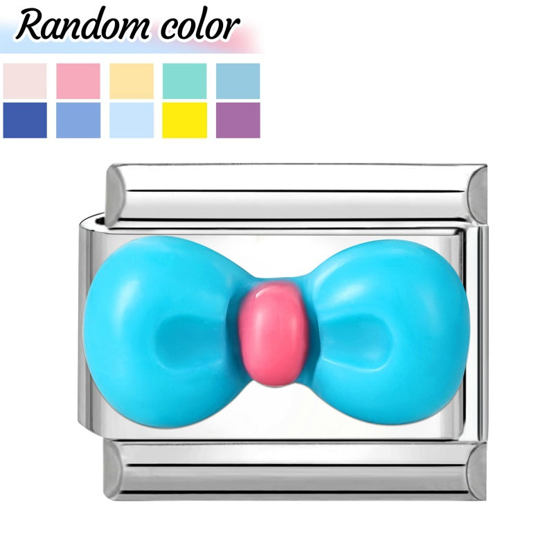 Wholesale Italian Charm Bracelet 9mm DIY Splicing Cute Cartoon Stainless Steel Composable Bracelet