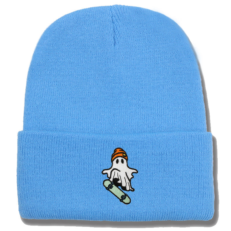 Wholesale Skateboarding Devil Embroidered Knitted Hat