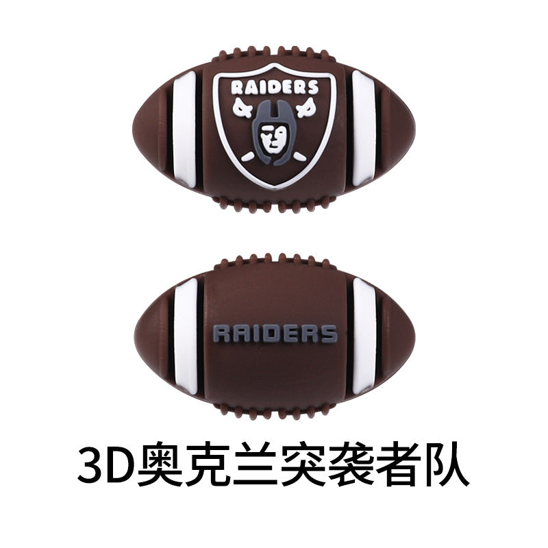 Wholesale 20pcs Rugby Team 3D Focal Beads DIY Bead Accessories ACC-BDS-RongFa042