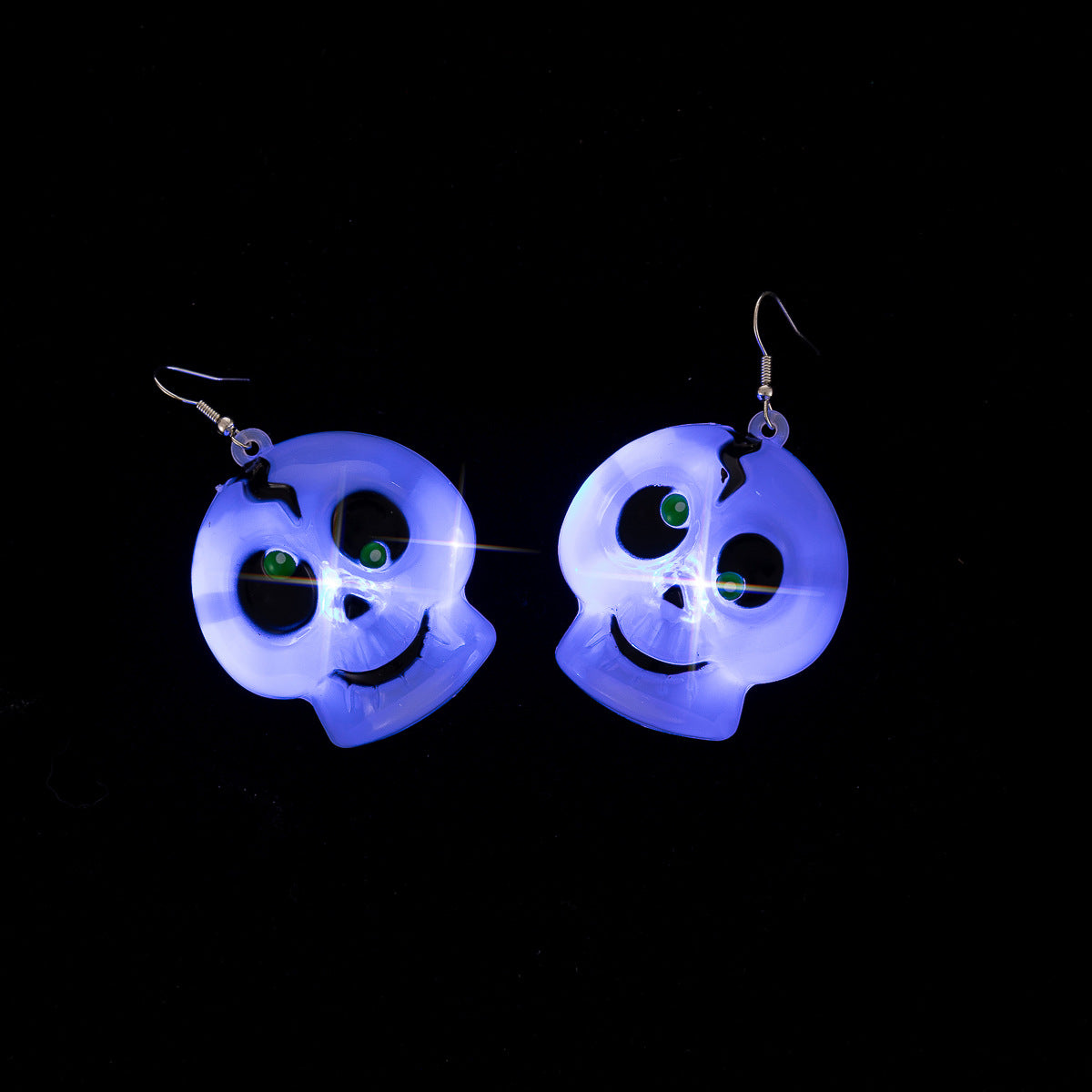 Wholesale Halloween Pumpkin Ghost Cat Glowing Necklaces Earrings  ACC-NE-ChuanSha002