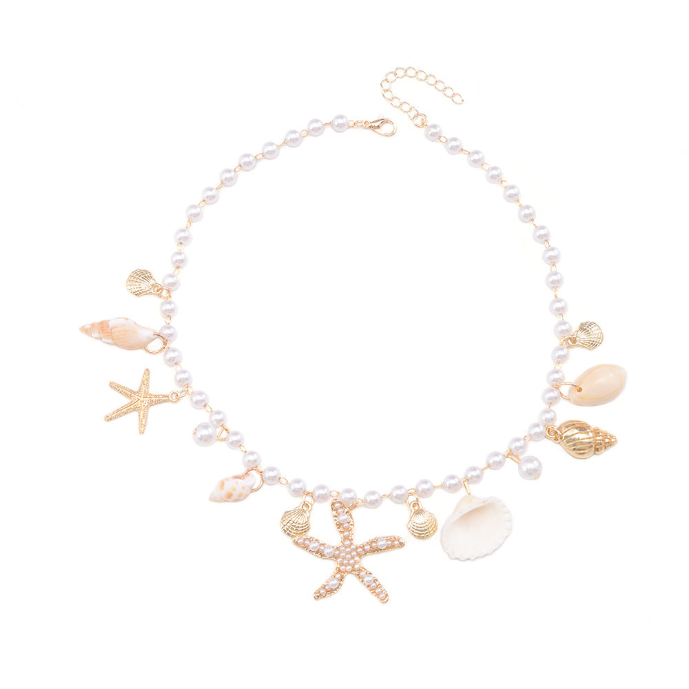 Wholesale Bohemian Summer Beach Seashell Choker Necklace