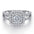Wholesale  925 sterling silver zircon couple set ring