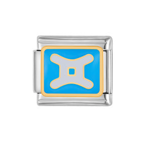 Wholesale Italian Charm Bracelet 9mm DIY Splicing Removable Simple Zodiac Stainless Steel Composable Bracelet